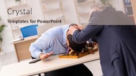  Presentation with chess - Audience pleasing slides consisting of two-businessmen-playing-chess backdrop and a lemonade colored foreground