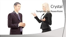  Presentation with underage drinking two teenagers having - Slide set enhanced with two businesspeople having conversation together background and a white colored foreground