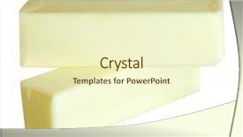  Presentation with butter - Cool new theme with two butter sticks isolated over white background backdrop and a cream colored foreground