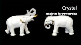  Presentation with black ceramic - Slides featuring two ceramic elephants on the black background and a black colored foreground