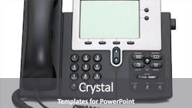  Presentation with black and white old phone - Theme having ips - two-channel ip phone isolated background and a dark gray colored foreground