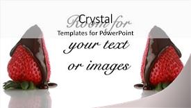  Presentation with chocolate covered strawberries - Presentation having two chocolate covered strawberries on white with reflections and room for your text or images background and a white colored foreground