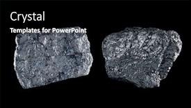  Presentation with coal - Presentation design consisting of two-chunks-of-bituminous-coal background and a black colored foreground