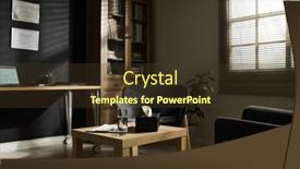  Presentation with patients - PPT theme with two-comfortable-armchairs-surrounding background and a tawny brown colored foreground