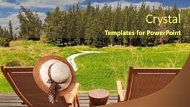  Presentation with israel - Slide deck featuring two-comfortable-sun-loungers background and a  colored foreground