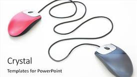  Presentation with chat - Audience pleasing theme consisting of two computer - photo of chat on-line backdrop and a  colored foreground