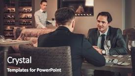  Presentation with confident - Amazing slides having two confident business men have backdrop and a dark gray colored foreground