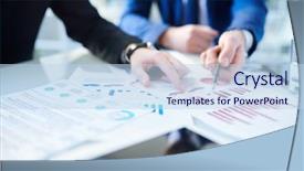  Presentation with contemporary world two columns - Amazing presentation design having two contemporary brokers or economists backdrop and a sky blue colored foreground