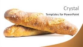  Presentation with fresh water splash green apple isolated white - Audience pleasing PPT theme consisting of two-crispy-fresh-baguettes-isolated backdrop and a white colored foreground