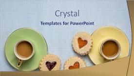  Presentation with romance - Audience pleasing presentation design consisting of two-cup-of-coffee backdrop and a lemonade colored foreground