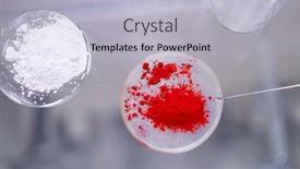  Presentation with powder - Audience pleasing slide set consisting of two-cups-of-petri-dishes backdrop and a light blue colored foreground