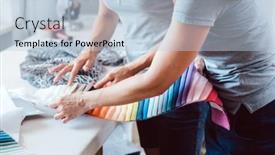  Presentation with sample - Cool new slides with two-designers-riding-their-hands backdrop and a light blue colored foreground