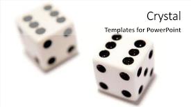  Presentation with floral border over white - Presentation featuring two dice isolated over white background and a white colored foreground