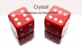  Presentation with isolated paw prints over white - PPT theme featuring two dice isolated over white background and a lemonade colored foreground