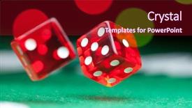  Presentation with roll - Slide set enhanced with two dice background and a crimson colored foreground