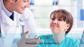  Presentation with mri - Beautiful PPT layouts featuring two-doctors-discussing-x-ray backdrop and a light blue colored foreground