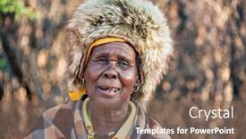  Presentation with cow - Colorful PPT layouts enhanced with two-elder-woman-from-southern backdrop and a violet colored foreground