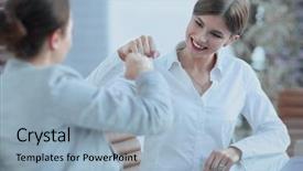  Presentation with employees rights - Slide set enhanced with two expertise team plan - happy employees are happy background and a light blue colored foreground