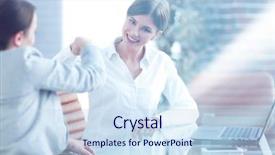  Presentation with empowerment of employees - Presentation theme consisting of two expertise team plan - happy employees are happy background and a sky blue colored foreground