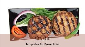  Presentation with meat beef - PPT theme consisting of two-extra-thick-hot-beef background and a red colored foreground