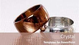  Presentation with fashion accessories - PPT layouts with two-fashion-color-bracelets-set background and a coral colored foreground