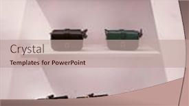  Presentation with fashion handbag - Presentation consisting of two-fashion-women-handbag background and a coral colored foreground