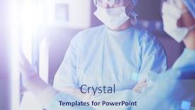  Presentation with medical - Presentation consisting of two-female-women-medical-doctors background and a light blue colored foreground