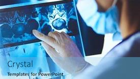  Presentation with female leader social media - Presentation theme featuring two-female-women-medical-doctors background and a light blue colored foreground