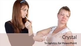  Presentation with pregnant woman - Amazing PPT theme having two fetus - girl-friend offers the pregnant woman backdrop and a soft green colored foreground