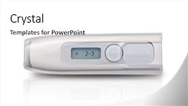  Presentation with pregnancy - Slide set enhanced with portrait of sensual young lady standing isolated on background her hand is near her cheek background and a soft green colored foreground