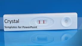  Presentation with pregnancy - Colorful slide set enhanced with two fetus - positive pregnancy test on blue backdrop and a  colored foreground