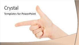  Presentation with gun - Cool new presentation with two finger like a gun backdrop and a white colored foreground