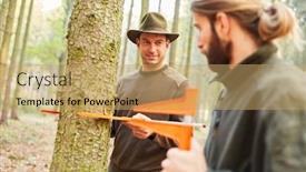  Presentation with bing clip art for birthdays - Cool new theme with two-foresters-determine-the-timber backdrop and a coral colored foreground