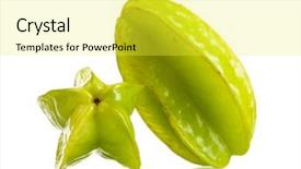  Presentation with fruits - PPT layouts enhanced with  background and a  colored foreground