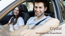  Presentation with jaguar xe car - PPT layouts consisting of two friends in a car background and a  colored foreground