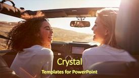  Presentation with mom driving - Amazing PPT layouts having two girlfriends driving with sunroof backdrop and a tawny brown colored foreground