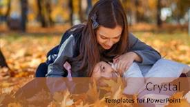  Presentation with maple - Theme featuring two-girls-are-sitting background and a red colored foreground