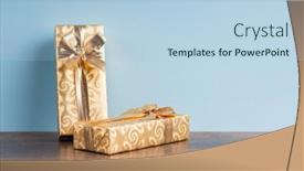  Presentation with blue gold - 