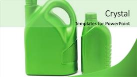  Presentation with lubrication - Presentation theme with two green plastic lubrication oil background and a seafoam green colored foreground