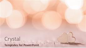  Presentation with hearts - Slide deck having two-handmade-wooden-hearts background and a lemonade colored foreground