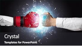  Presentation with peace education two smiley hands - Amazing slides having two hands fighting and breaking backdrop and a  colored foreground