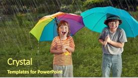  Presentation with emotions - PPT theme enhanced with two happy emotions brother background and a  colored foreground