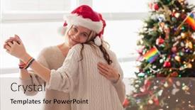  Presentation with rainbow lgbt - Theme featuring two-happy-loving-lesbian-women background and a coral colored foreground