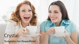  Presentation with german shepherd two young puppys - Amazing presentation theme having adorable brown husky puppy on a beach backdrop and a gray colored foreground