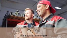  Presentation with working of lung - Audience pleasing slide set consisting of two-happy-young-intercultural-male backdrop and a coral colored foreground