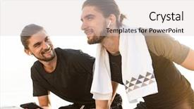  Presentation with two small brothers - Amazing theme having two healthy fit twin brothers backdrop and a light gray colored foreground