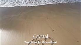  Presentation with sand heart - Presentation featuring two-heart-is-drawn background and a coral colored foreground