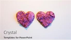  Presentation with spread - PPT layouts featuring two-heart-shaped-cookies-spread background and a white colored foreground