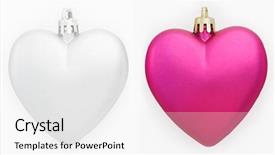  Presentation with christmas borders grunge border decoration - PPT layouts featuring two hearts christmas decorations isolated background and a white colored foreground