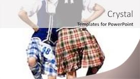  Presentation with cameron highland - Slides with two highland dancers background and a white colored foreground